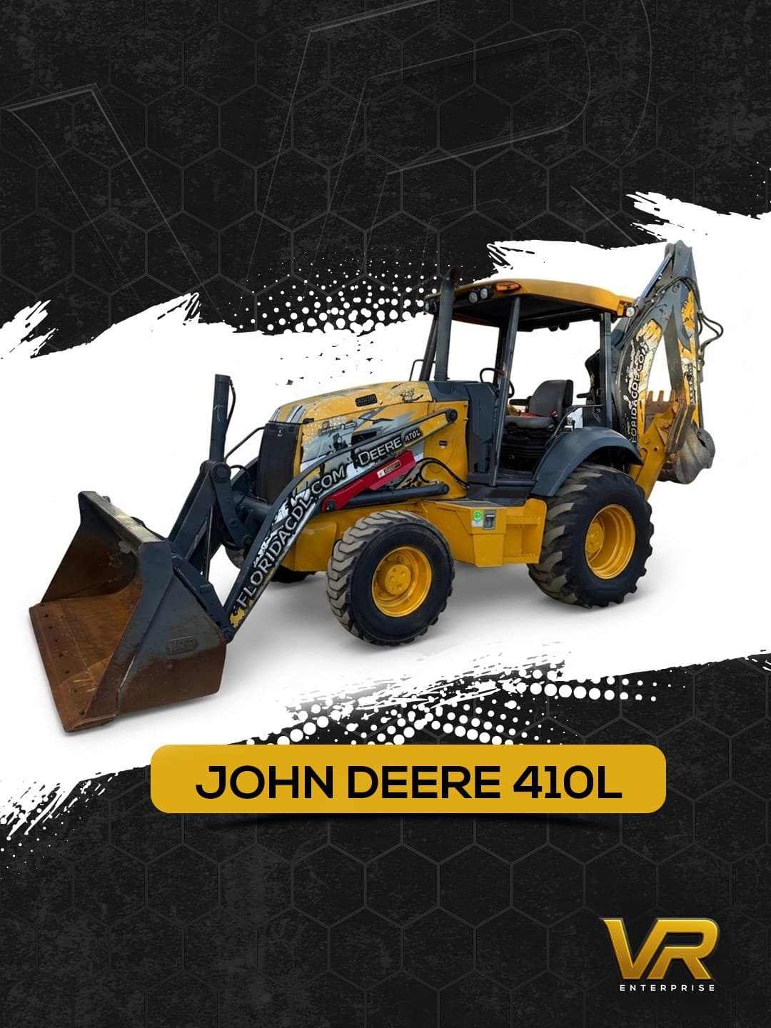 John Deere 410L retroexcavadora de VR Enterprise